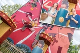 Riesen-Asterix-Bildnis schmückt plötzlich Gebäude: Was ist da auf der Karli los?