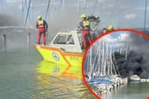 Schwarzer Rauch am Ammersee: Feuer verschlingt zwei Segelboote