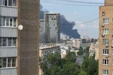 Ukraine-Krieg: Russische Fabrik nach Raketenangriff in Flammen