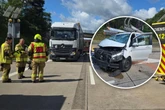 Mercedes-Van kracht gegen Lkw-Anhänger: Ein Toter, mehrere Verletzte