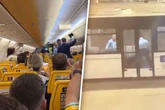 Randale im Flugzeug: Polizei muss tobende Passagierin überwältigen