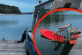 Trio mit selbst gebautem "Schiff" auf See unterwegs, dann kommt die Polizei