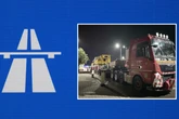 Kontrollaktion auf A4: Polizei stoppt Zwölfachser mit Kran im Schlepptau