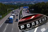 Polizisten kontrollieren Porsche-Transporter auf A4, doch etwas ist faul