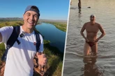 Mann schwimmt 55 Kilometer durch Fluss mit Tausenden von Krokodilen