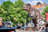 Dem T-Rex direkt in die Augen sehen: Urzeit-Riesen erobern Dresdner Messe