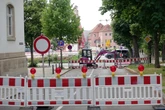 Straße vor Oberschule in Pirna abgesackt!