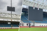 2. Versuch nach Anzeigetafel-Dilemma im Heinz-Steyer-Stadion: Die Leinwand hängt