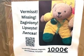 Kein Witz: Wer diesen Teddybären findet, bekommt 1000 Euro Finderlohn