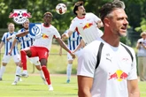 Demichelis-Premiere geglückt: RB Leipzig hat es aber extrem schwer gegen ersten Aue-Gegner