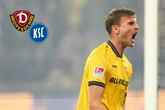 Dynamo erkämpft sich Punkt in völlig wildem Spektakel gegen den KSC