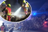 Brand auf sächsischem Unternehmens-Gelände: Polizei und Feuerwehr im Einsatz