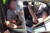 Ihr Papa amüsierte sich im Sex-Shop: Polizei rettet Kinder aus Hitze-Auto