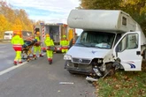 Unfall auf der A3: Frau verunglückt mit Wohnmobil - auch zwei Hunde mit an Bord