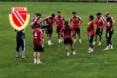 Energie Cottbus im Trainingslager: FCE macht Spielanalyse auf dem Platz