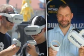 Mit VR-Brille! Bundespolizei nimmt Nachwuchs am Goldenen Reiter ins Visier