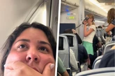 Entzückend oder "Albtraum": Was dieses Mädchen im Flugzeug macht, bringt das Netz in Rage