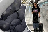 Frau bewegt sich komisch: Als sie im Security-Check am Flughafen kontrolliert wird, ist klar, wieso