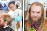 Mann will komplett anders aussehen: Friseur tobt sich mächtig aus