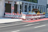 Ärger am Stadtforum: Warum steht hier eine Absperrung?