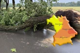 Jetzt kracht es: Unwetter sorgen für blockierte Straßen in Bayern