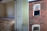 Frau geht an verlassenem Haus vorbei: Dann erblickt sie plötzlich ein Gesicht am Fenster