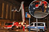 Großeinsatz am Leipziger Hauptbahnhof: Mann läuft auf Dach der Osthalle herum