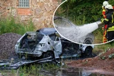 Auto geht in Flammen auf: Brand in Mittelsachsen sorgt für Feuerwehreinsatz
