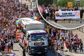 Bunt und laut: CSD-Teilnehmer ziehen durch Dresden - Neonazis mit Gegenprotest