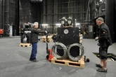 Theater-Techniker schlachten altes Schauspielhaus in Chemnitz aus