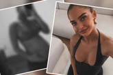 Nur mit einem BH am Oberkörper: Ex-Sportlerin zeigt freizügig ihre pralle Babykugel
