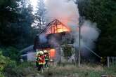 Haus steht lichterloh in Flammen: Sichtbehinderungen auf A4!