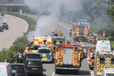 Unfall auf der A23: Vollsperrung durch brennendes Auto