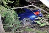 Junge Männer driften: 400-PS-BMW landet im Steilhang