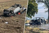 Trümmerfeld auf Landstraße: Horror-Crash fordert Todesopfer