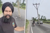 Wer hat sich das denn ausgedacht? Hier stehen Strommasten mitten auf der Straße