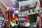 Vom Blitz getroffen? Wohngebäude fängt nach Unwetter Feuer