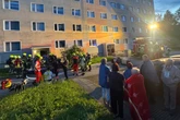 Brandstiftung in Zwickauer Plattenbau: Bewohnerin im Krankenhaus