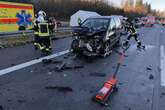 Massencrash auf A9 Richtung München: Mindestens zehn Fahrzeuge involviert