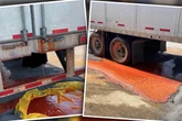 Feuerwehr verfolgt kilometerlange rote Spur auf Autobahn: Was dahintersteckt, ist pikant