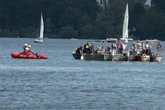 Aufregung auf der Außenalster: Kanu gekentert
