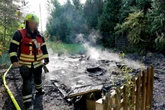 Feuerwehreinsatz in Chemnitz: Gartenlaube komplett abgefackelt