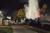 Großbrand bei Berlin: Weihnachtsmarkt-Stände abgefackelt