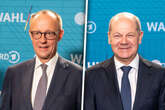 Bundestagswahl: Scholz in TV-Duell Richtung Merz: 