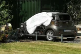 Grausiger Fund: Leiche in brennendem Auto entdeckt