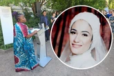 Stele erinnert an ermordete Marwa