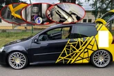 Tuning extrem: Darum zieht Polizei diesen VW Golf GTI aus dem Verkehr