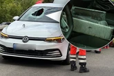 Horror-Unfall auf A4! Metallteil durchbohrt VW: Frau tot