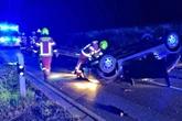 Opel landet auf dem Dach, Fahrer schwer verletzt: So begründet er den Crash