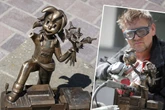 Pine von Pirna: Statue war arm dran, jetzt ist der Arm wieder dran